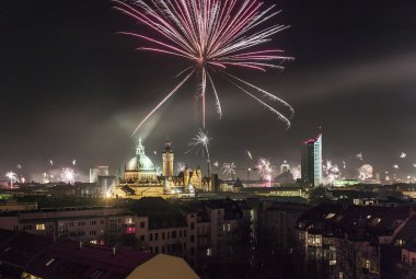 Feuerwerk über Leipzig © LTM/M. Bader