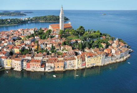 Blick auf Rovinj