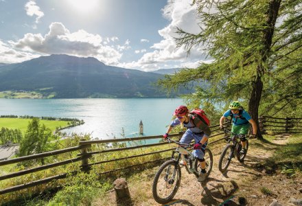 Radtour am Reschensee