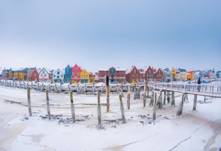 Winterstimmung am Hafen von Husum