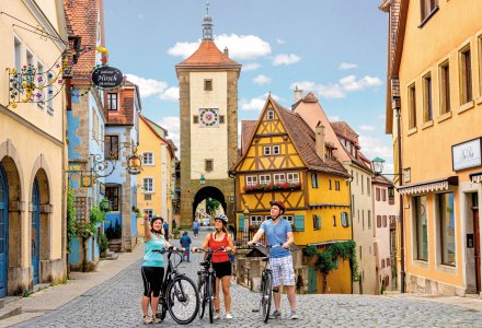 Radler in Rothenburg ob der Tauber